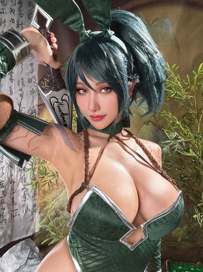 Akali by Hane Ame - 18+, The photo, PHOTOSESSION, Cosplay, Cosplayers, Erotic, Booty, Erotic, Erotic lingerie, Games, League of legends, Akali, Hane Ame, Longpost, NSFW