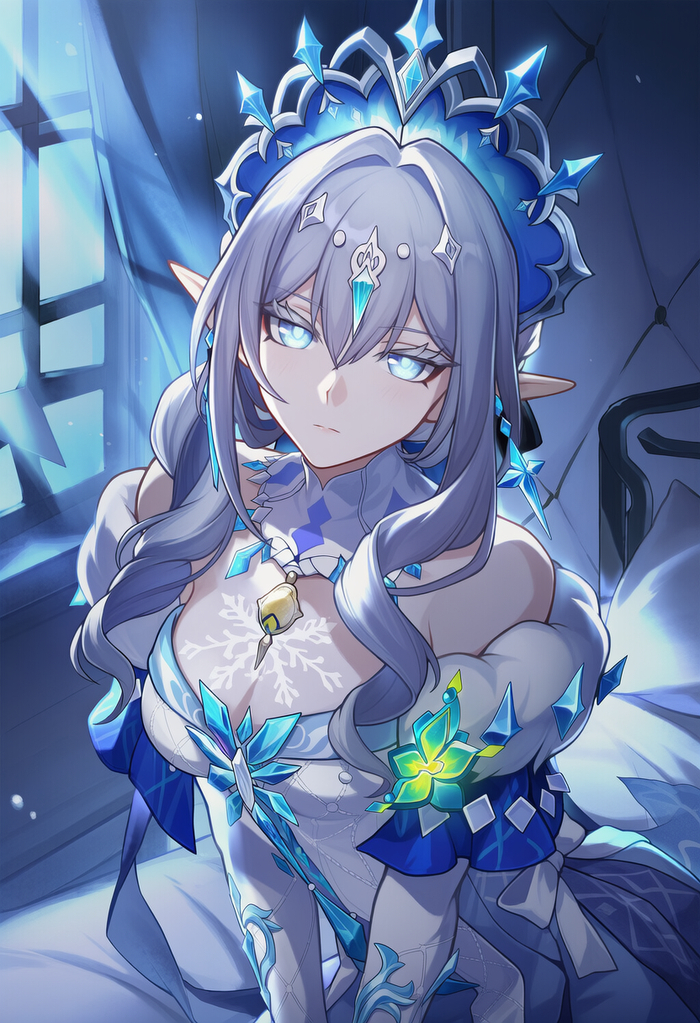 Anastasia - 18+, Neural Network Content, Anime art, Genshin impact, Tsaritsa (Genshin Impact), Hand-drawn erotica, Hentai, Elves, Longpost, NSFW