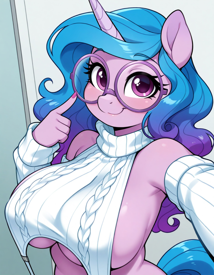 Smart Flash Mob (3) - Series Neuropony art, 18+, Neural Network Content, My little pony, Anthro, Neural network art, MLP Suggestive, Virgin killer sweater, MLP g5, Misty(g5), Sunset shimmer, MLP Discord, King sombra, Princess luna, Queen chrysalis, Glasses, Big size, Rule 63, Cozy glow, Sunny starscout, Izzy Moonbow, Pipp petals, NSFW