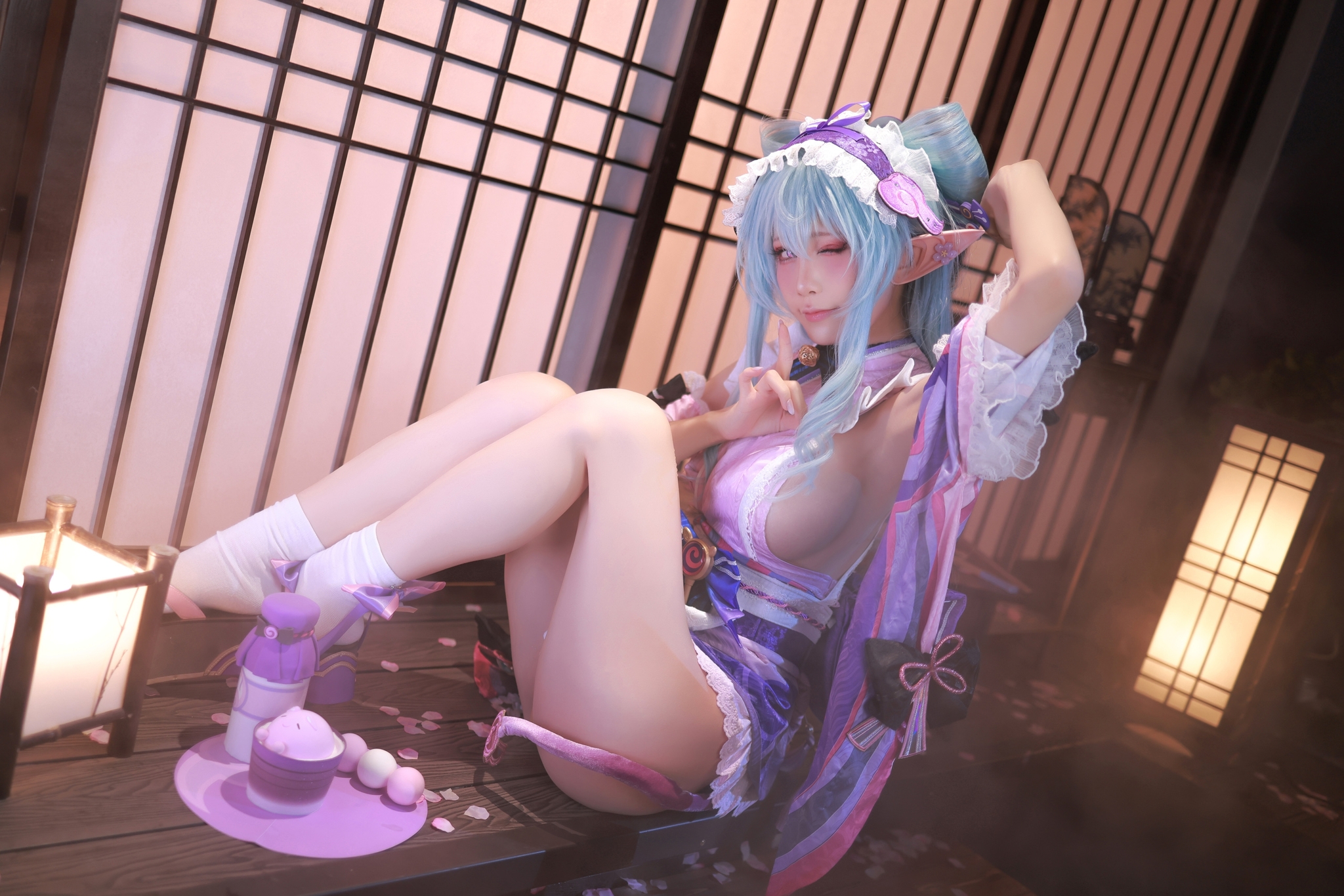 Yumemizuki Mizuki by Aqua pt.1 - 18+, Erotic, Girls, Cosplayers, Cosplay, Yumemizuki Mizuki (Genshin Impact), Genshin impact, Longpost, NSFW