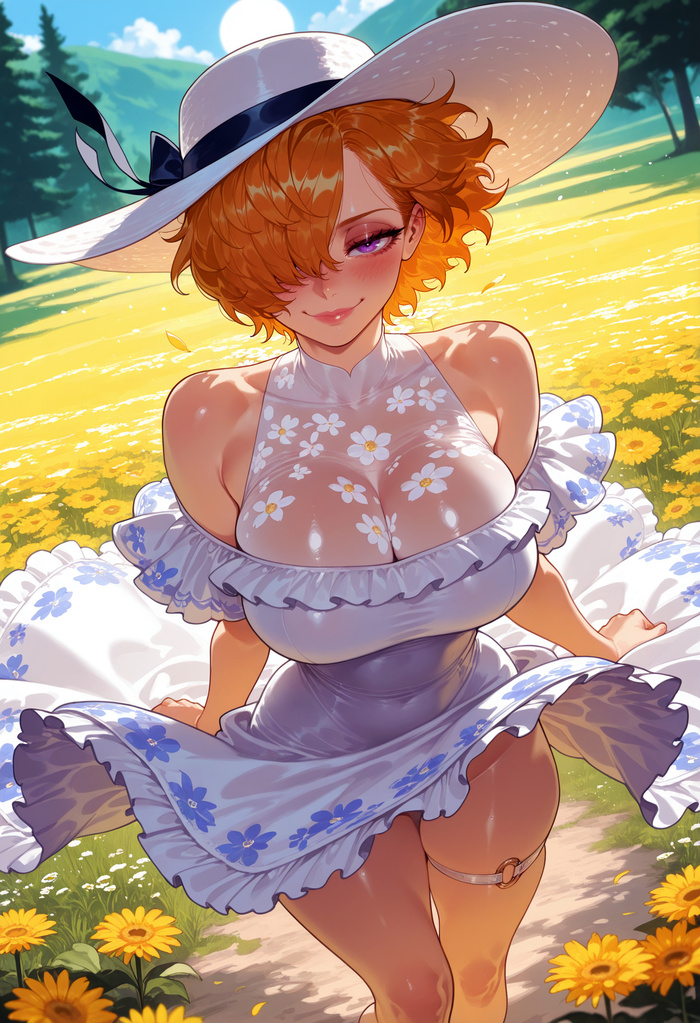 Continuation of the post “Vegapunk Lilith” - Series Balecxi, 18+, Neural Network Content, Art, Anime, Anime art, Hand-drawn erotica, Erotic, Neural network art, One piece, Vegapunk Lilith, Extra thicc, Reply to post, Longpost, NSFW