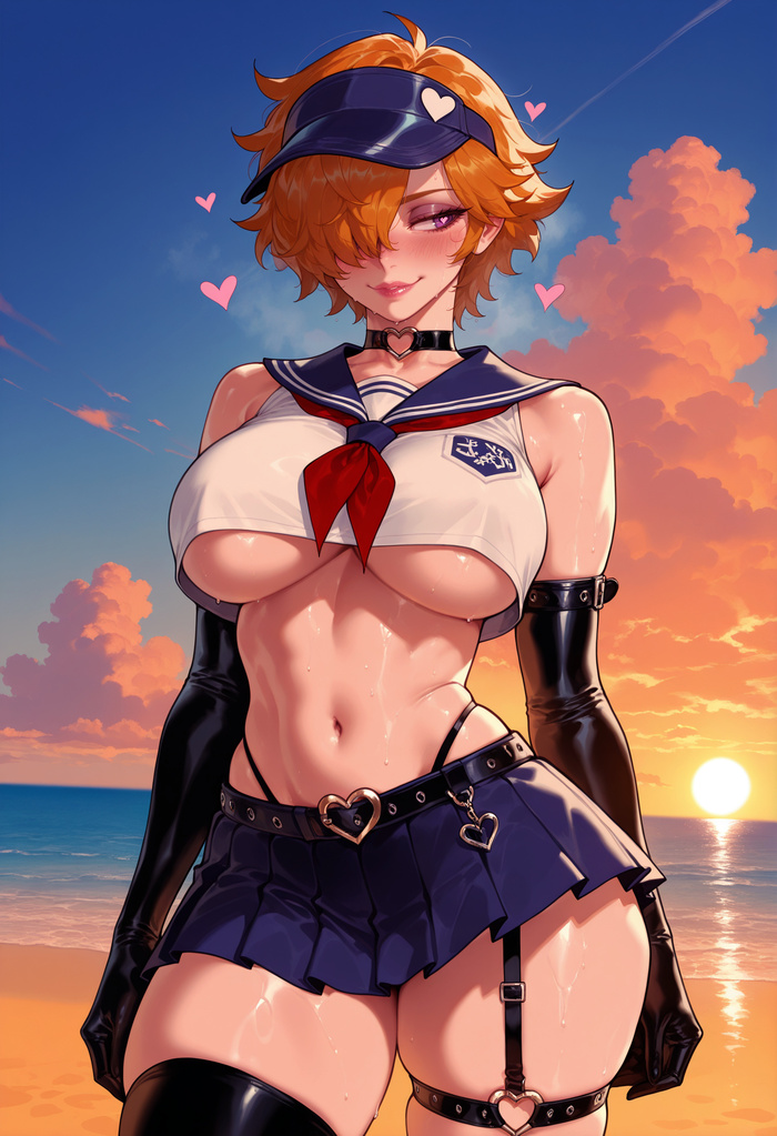 Continuation of the post “Vegapunk Lilith” - Series Balecxi, 18+, Neural Network Content, Art, Anime, Anime art, Hand-drawn erotica, Erotic, Neural network art, One piece, Vegapunk Lilith, Extra thicc, Reply to post, Longpost, NSFW