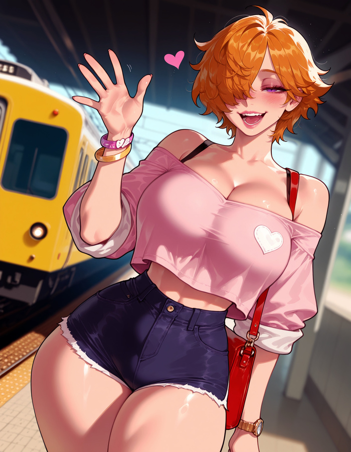 Continuation of the post “Vegapunk Lilith” - Series Balecxi, 18+, Neural Network Content, Art, Anime, Anime art, Hand-drawn erotica, Erotic, Neural network art, One piece, Vegapunk Lilith, Extra thicc, Reply to post, Longpost, NSFW