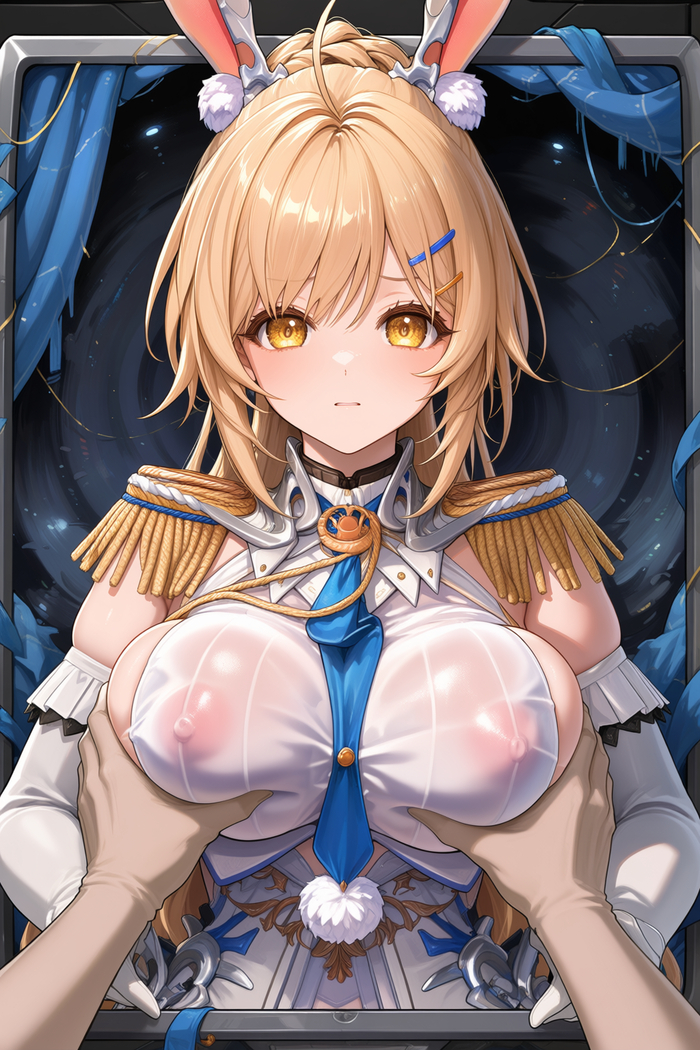 Knight Gratia from the RPG Silver Palace - Series Silver Palace, 18+, My, Neural Network Content, Anime, Girls, Silver Palace, Victorian era, Neural network art, Anime art, Stable diffusion, Erotic, Games, Boobs, Booty, Etty, Pantsu, Underwear, Neurovideo, Short videos, Vertical video, Soundless, Video, Longpost, Animal ears, NSFW