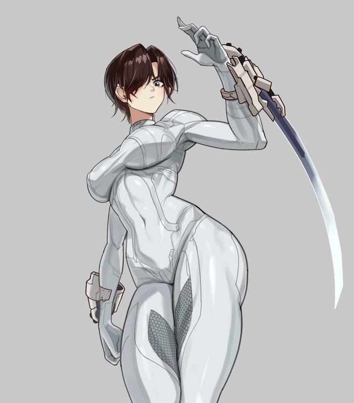 Evie - 18+, Art, Anime, Anime art, Stellar Blade, Evie (Stellar Blade 2), Games, Game art, Tomboy, Hand-drawn erotica, NSFW