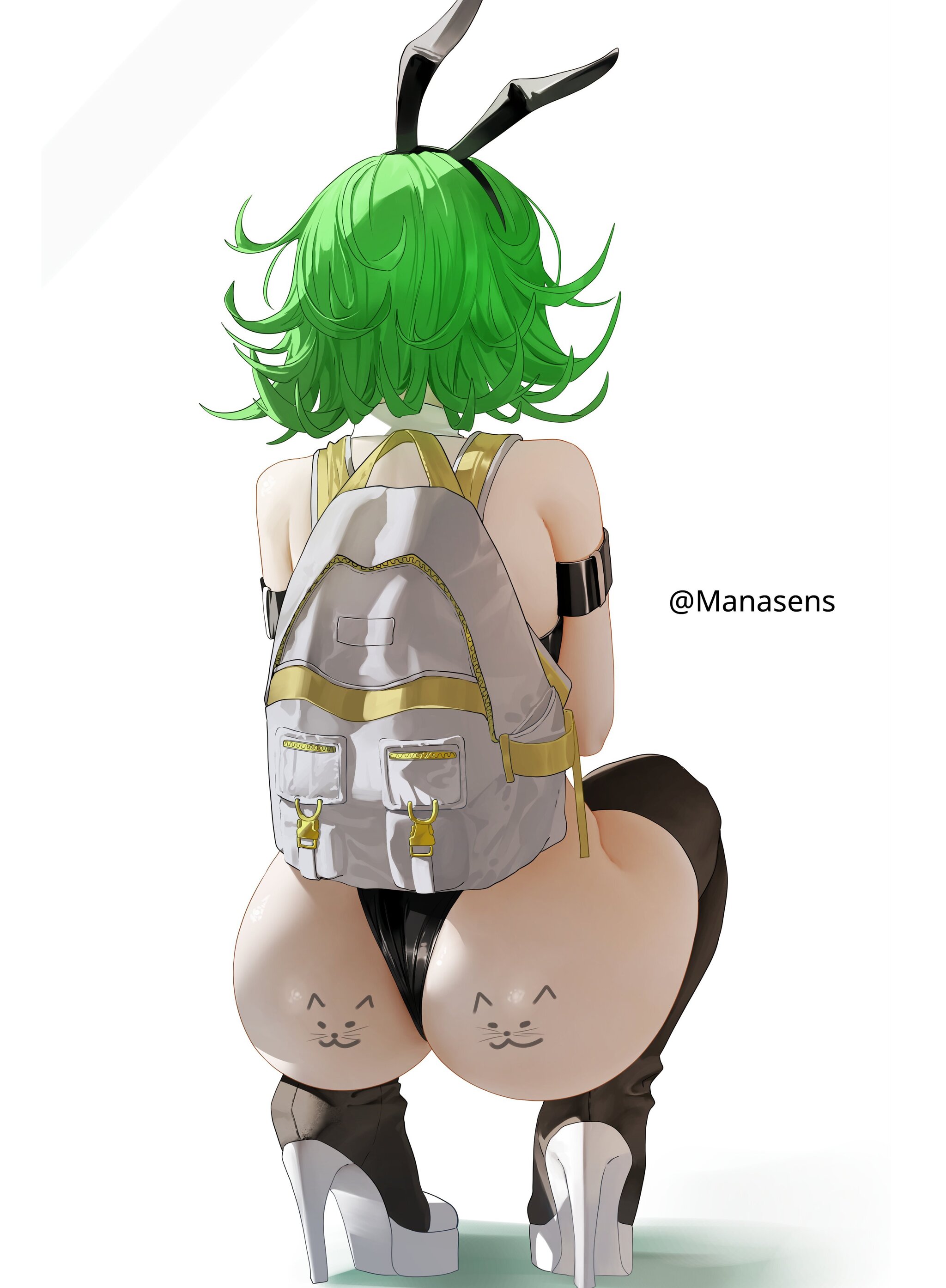 Tatsumaki by ManaSens ^__^ - 18+, Erotic, Hand-drawn erotica, Booty, Erotic, Erotic lingerie, Anime, Anime art, Tatsumaki, Onepunchman, NSFW, Girls