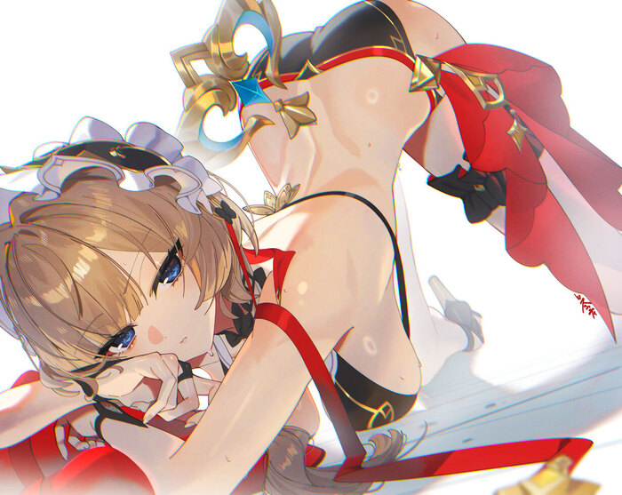 Sandrone - 18+, Genshin impact, Anime art, Art, Erotic, Hand-drawn erotica, Scottie (Phantom2), Sandrone, Boobs, Booty, NSFW