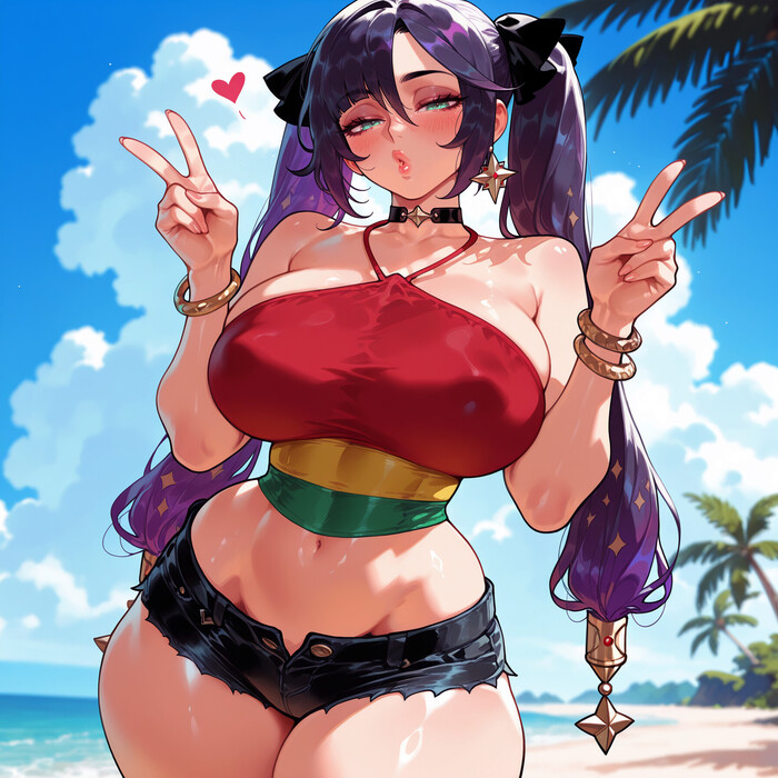 Continuation of the post Mona - Series Balecxi, 18+, Neural Network Content, Art, Anime, Anime art, Hand-drawn erotica, Erotic, Neural network art, Extra thicc, Bikini, Genshin impact, Mona (genshin impact), Games, Game art, Reply to post, Longpost, NSFW