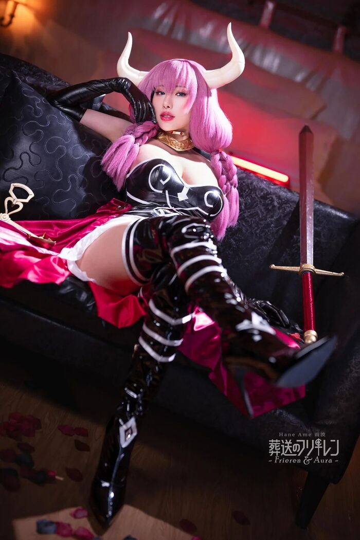Aura [Frieren: Beyond Journey's End] (Hane Ame) - 18+, The photo, PHOTOSESSION, Cosplay, Cosplayers, Erotic, Erotic, Erotic lingerie, Booty, Anime, Aura (Sousou No Frieren), Sousou no Frieren, Hane Ame, Asian, Longpost, NSFW