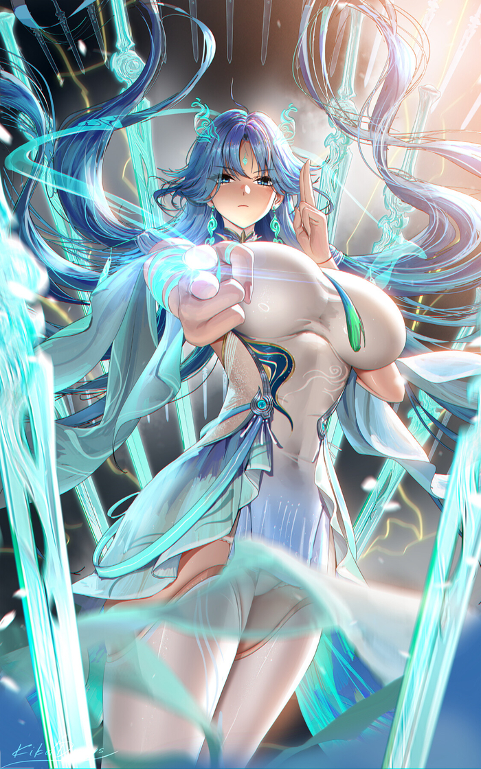 Qingxiao - 18+, Qingxiao (Wuthering Waves), Wuthering Waves, Anime art, Games, Art, Liang xing, NSFW
