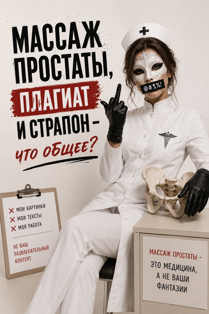 Prostate massage, plagiarism, and a strap-on – what do they have in common? - 18+, My, Men, Плагиат, Strapon, Prostate, Longpost, NSFW