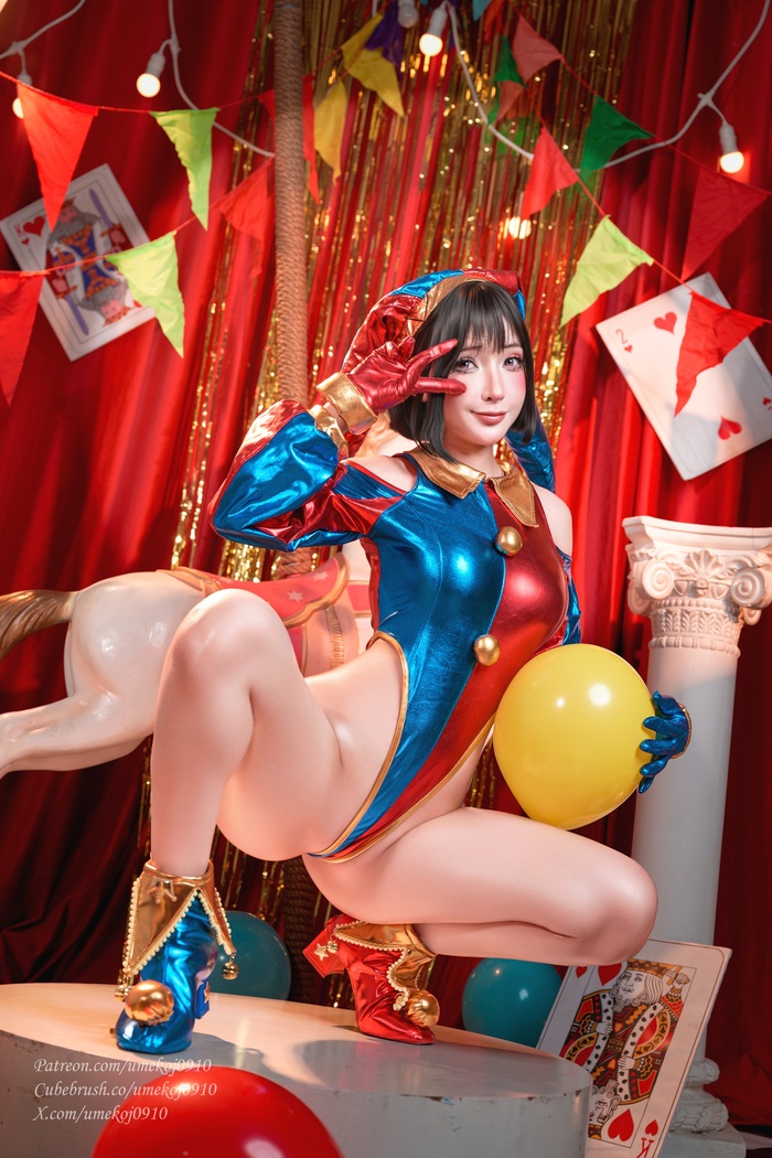 Pomni (TheADC) by Umeko J - 18+, The photo, PHOTOSESSION, Cosplay, Cosplayers, Erotic, Erotic, Erotic lingerie, Booty, Boobs, Asian, Cartoons, Pomni, The Amazing Digital Circus, Umeko j, Longpost, NSFW